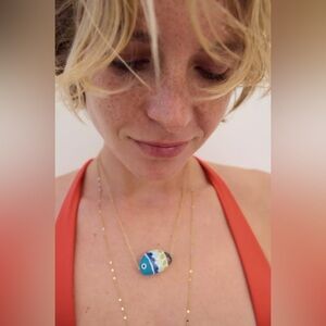 Zara FISH CHAIN NECKLACE PACK. Golden. One Size. New with Tags.